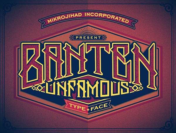 Banten Unfamous Typefaces